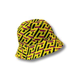 Versace Monogram Nylon Barocco Bucket Hat
